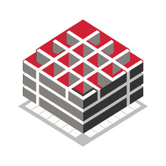 Letterpress Printing Block Illustration