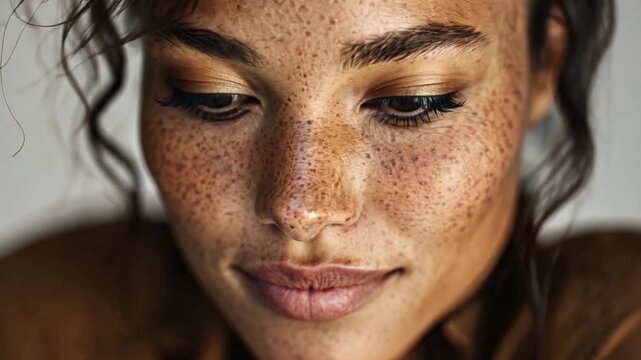 A person in minimal fashion, a portrait of vivid optimism and positive well-being.