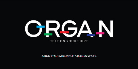 Creative Uppercase Sport Fashion Futuristic Font. Alpha Modern abstract digital alphabet font. Minimal technology typography. vector illustration 
