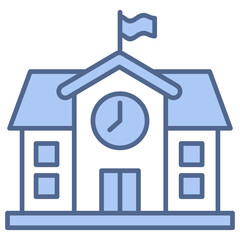 School Blue Icon