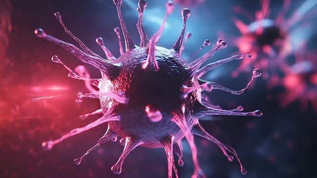 Virus organism spreading infection leading to disease pandemic - Powered by Adobe