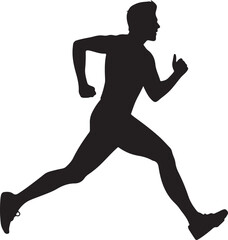 Athlete Runner Silhouette Pack for Motion and Fitness Design