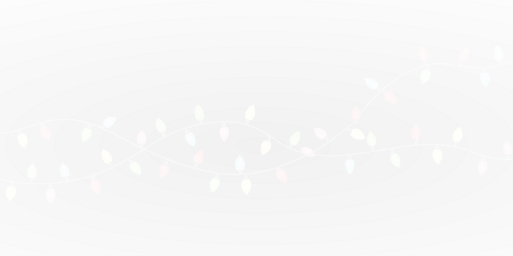 Colorful Christmas lights PNG overlay with transparent background for photo enhancements and shining effects
