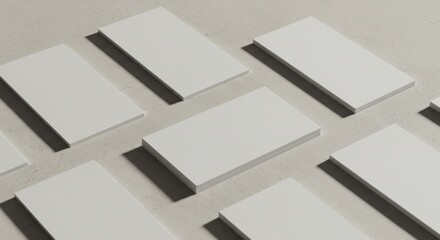 Blank Business Cards Mockup Design.