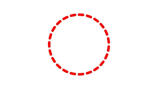 Red Circle Marker & Dashed Arrow Animation | Highlight Path Motion