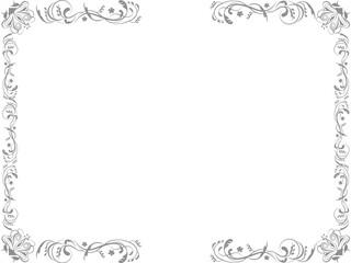 素材　エレガントなフレーム　枠　ゴージャス