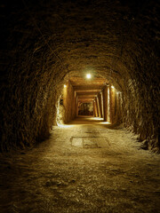 One of galleries in Bochnia Salt Mine, Poland