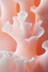 Closeup of abstract coral texture in soft pink tones perfect for skincare backgrounds eco visuals and nature inspired branding