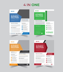 Creative Business Solution Flyer Design Template Collection