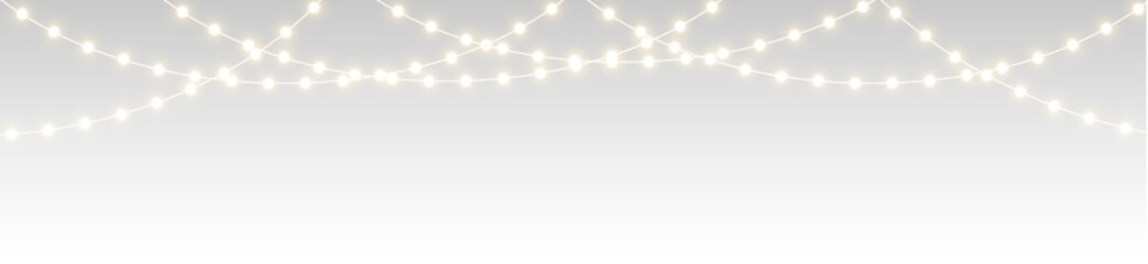 Merry light garland for festive background