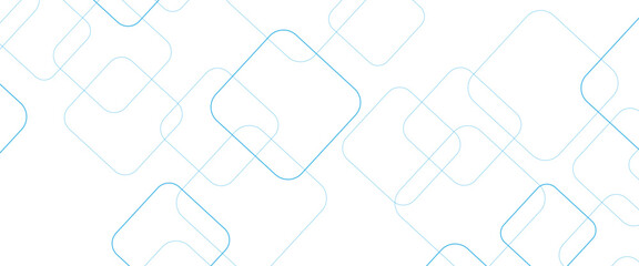 Minimal geometric background. Dynamic blue shapes composition with white lines. Abstract background modern hipster futuristic graphic. Vector