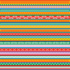 Peruvian flat design pattern.