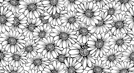 Seamless Patterrn Floral Illustration Botany