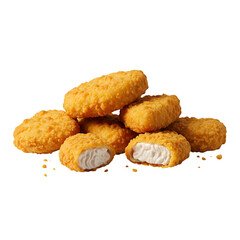 Isolated Photo Of Chicken Nuggets With Transparent Background