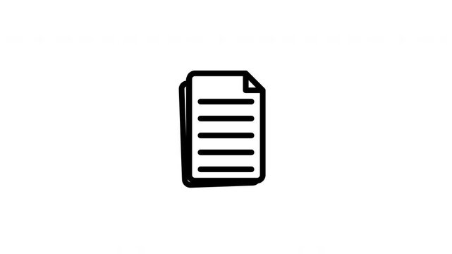 document animated icon