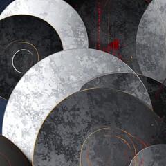Abstract layered circles