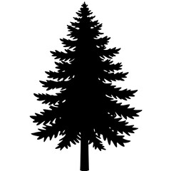 set of christmas trees