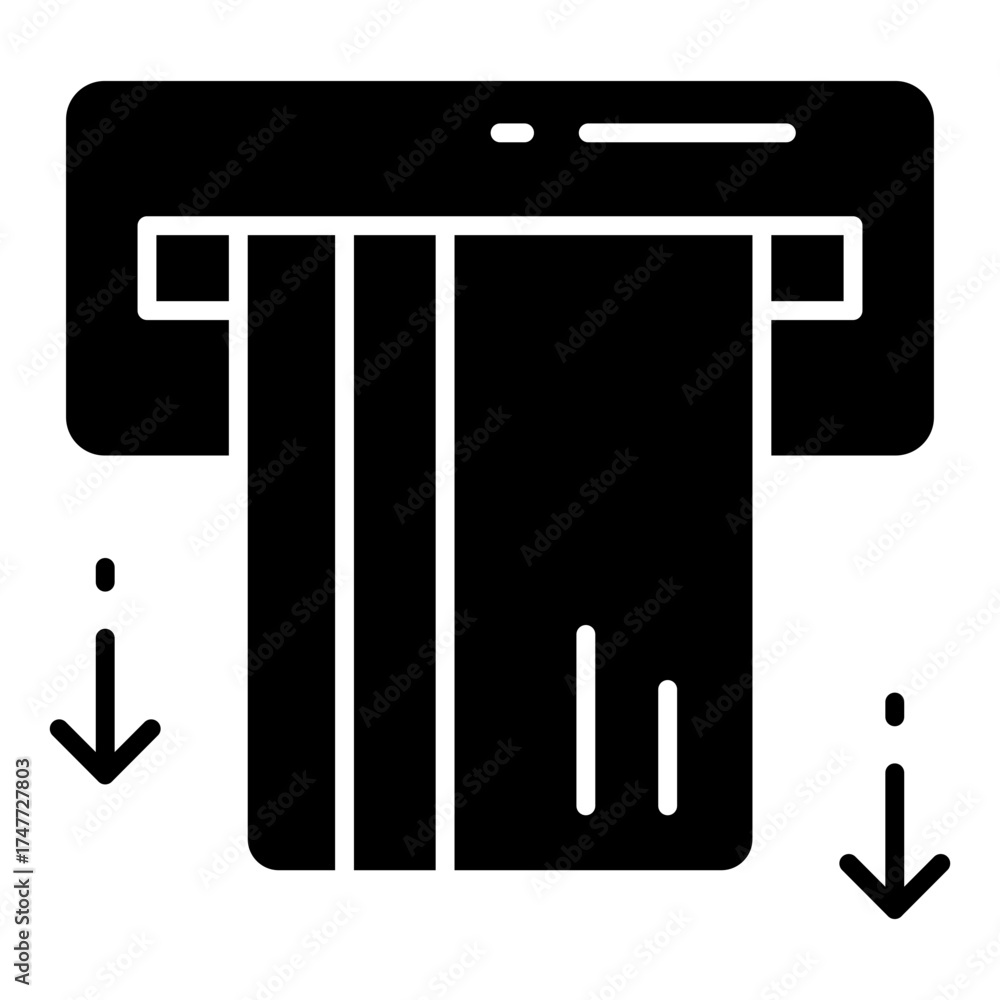 Canvas Prints a unique design icon of card withdrawal