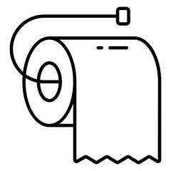 A perfect design icon of toilet paper 
