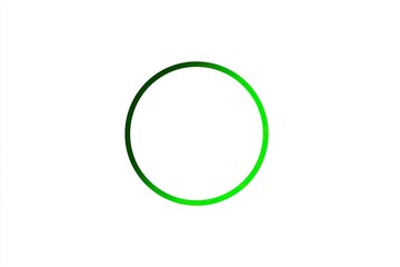 Simple, solid circle with a gradient green border on a white background.  A smooth, continuous ring fades from light to dark green