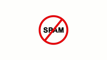 Anti spam no spamming stop spam email protection unwanted marketing concept