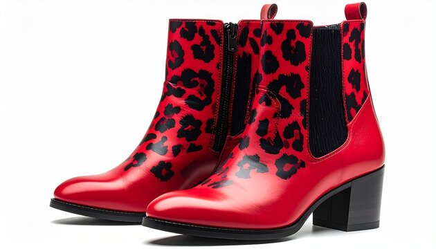 pair of women boots
