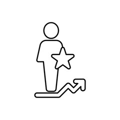 Icon a Talent Development, isolated against a clean background.