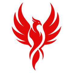 Naklejka premium vector image of an eagle angel wings