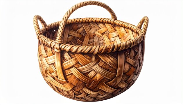 empty wicker basket
