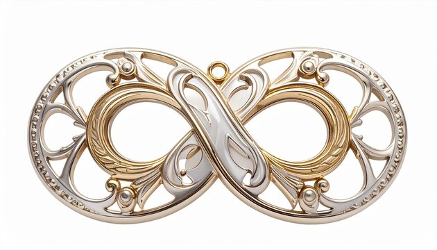 golden ring isolated on white