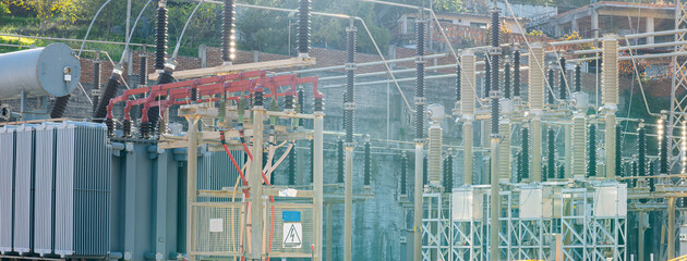 Power Transformer in High Voltage Electrical Outdoor Substation