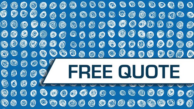 Free Quote Blue Dots Scribble Blinking Background Text 