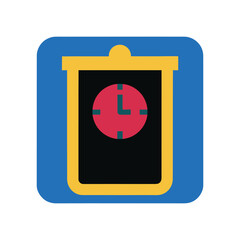 class timer board vector art