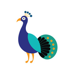 peacock vector art