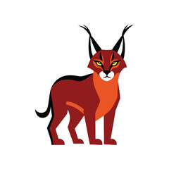 Caracal vector art