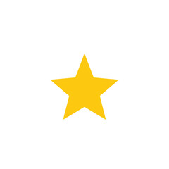 Obraz premium A simple yellow star on a white background.