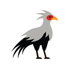 secretary bird vector art