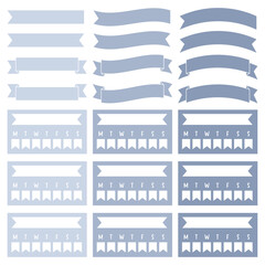 Blue Productivity Digital, Planner stickers, Journal Stickers, Memo notes activity and scrapbook stickers.