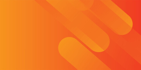 Abstract orange gradient background, with trendy geometric graphic design. Simple minimal square and dots halftone yellow and orange gradient vector