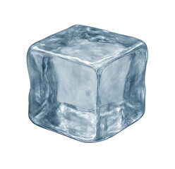 ice cube isolated on a white transparent background PNG
