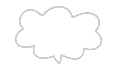 手書きの吹き出しベクター