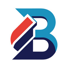 Letter B logo icon design template elements