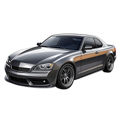 Obraz premium - Isolated automotive car on transparent background png Generative AI