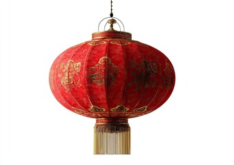 Red Chinese lantern, round, hanging, festive