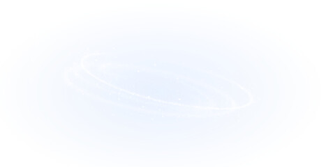 A mesmerizing and captivating depiction of cosmic rings gently floating in a vibrant blue atmosphere