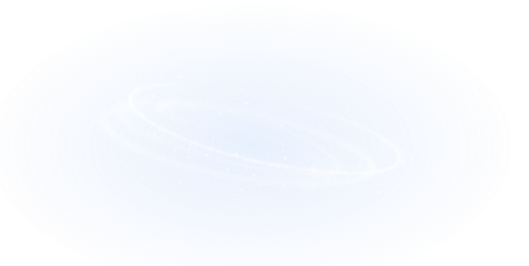 A mesmerizing and captivating depiction of cosmic rings gently floating in a vibrant blue atmosphere