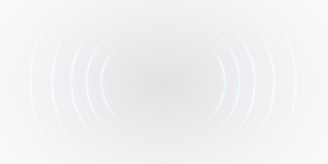 Stylized blue waves representing sound or technology gracefully flow across a dark, contrasting backdrop