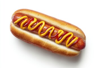 Hot dog with mustard and ketchup (2)