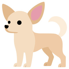 Obraz premium Variety of dog breeds in illustration style - Chihuahua