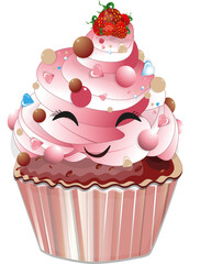 cupcake with cherry fun cupcake for kids